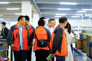 深圳三江电器集团来访树字工厂样板工厂
