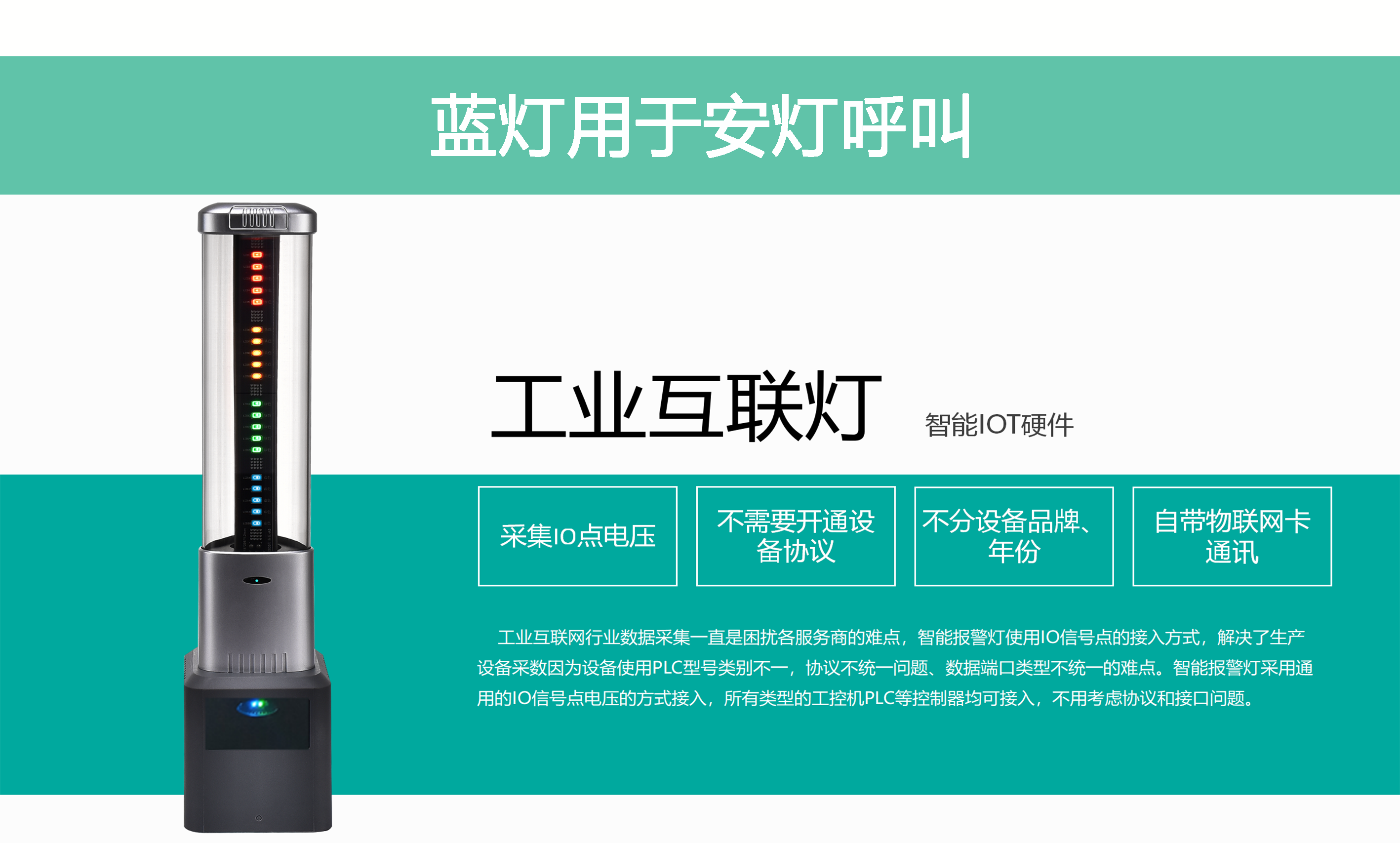 工业互联灯蓝灯